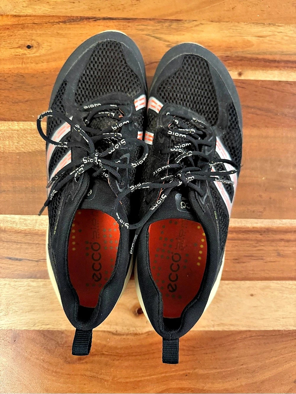 EU 43 ECCO Biom Performance Run Black & Orange Athletic Shoes